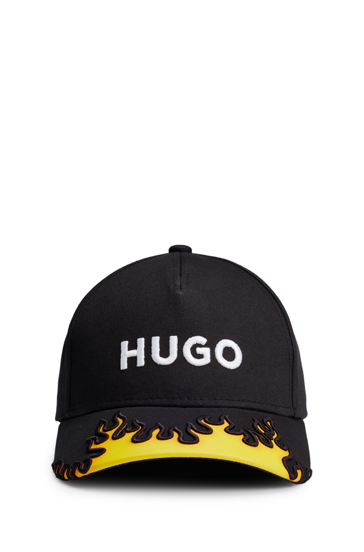 Hugo Black Cotton Twill Cap