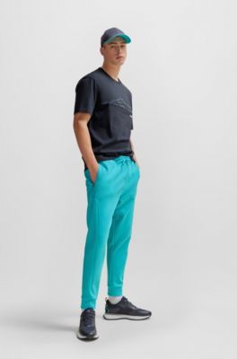 BOSS - Cotton-jersey regular-fit T-shirt with tonal artwork