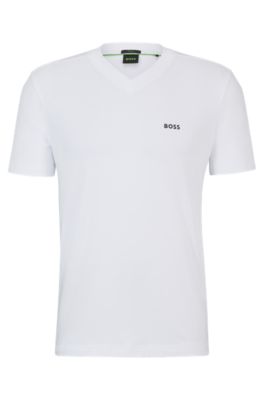 Mens white hugo boss sales t shirt