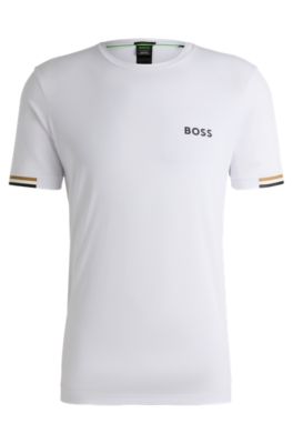Hugo Boss X Matteo Berrettini Slim Fit Crewneck T-shirt In White