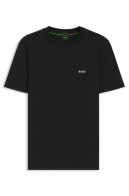 Camiseta de algod&oacute;n el&aacute;stico, Negro