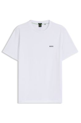 Camiseta de algod&oacute;n el&aacute;stico, Blanco