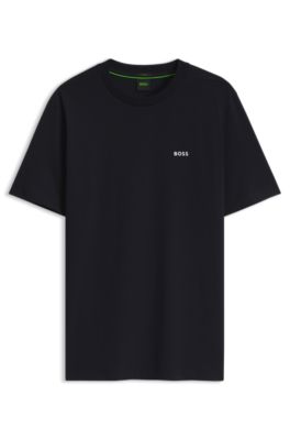 Camiseta de algod&oacute;n el&aacute;stico, Azul oscuro
