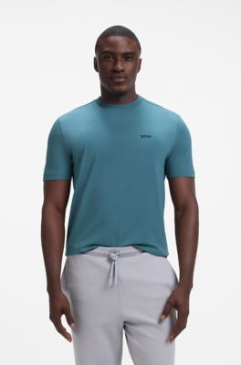 Camiseta de algod&oacute;n el&aacute;stico, Azul