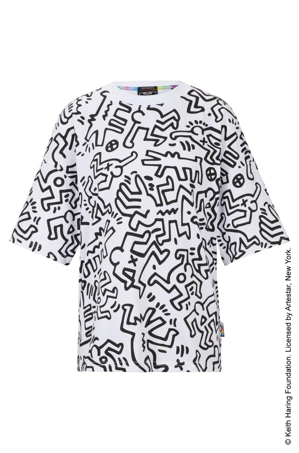 BOSS - BOSS x Keith Haring gender-neutral graphic T-shirt in
