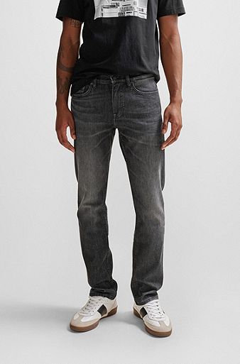 Men's Regular Fit Jeans Grey Bolf T324
