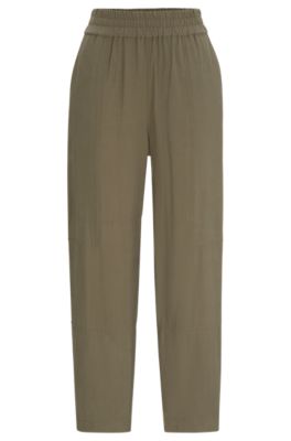 BOSS - Regular-fit trousers with a tapered leg