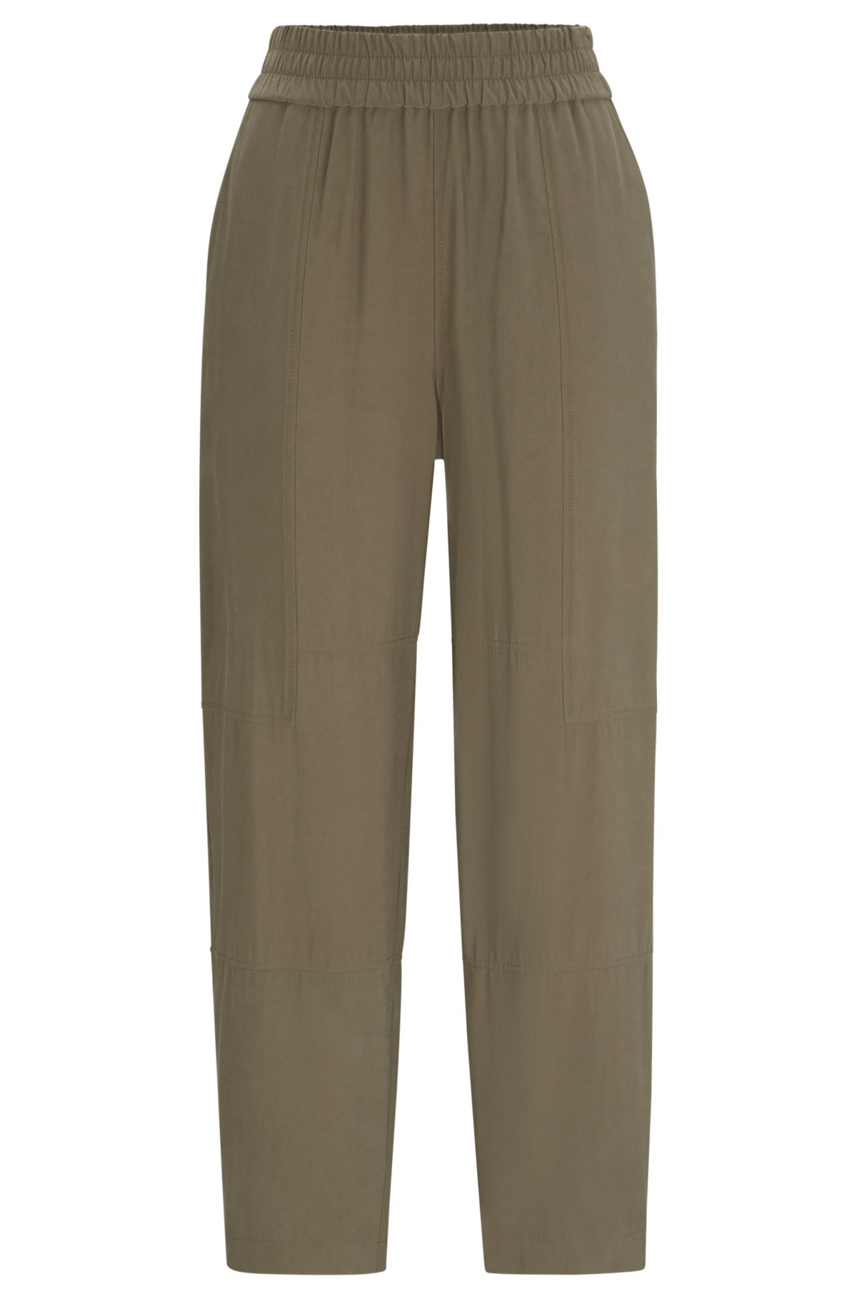 BOSS - Regular-fit trousers with a tapered leg