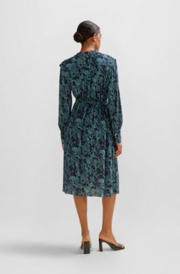 Tribal Zip Dress With Drawcord main image 1