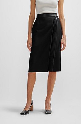 Denim twill 2024 pencil skirt