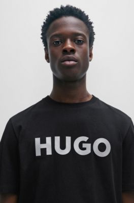 HUGO - Cotton-jersey T-shirt with 3D logo