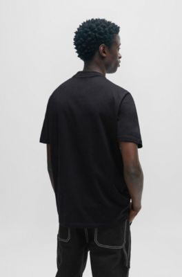 HUGO - Cotton-jersey T-shirt with 3D logo