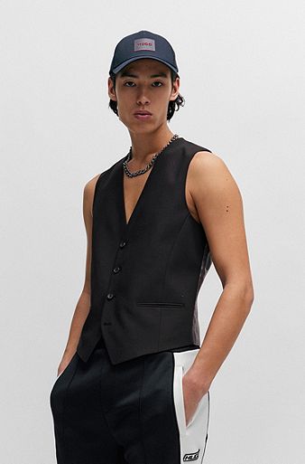 Men's Vest Waistcoat Casual Jacket Button Cotton Slim Fit Sleeveless Summer  Chic
