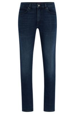 HUGO - Extra-slim-fit jeans in blue super-soft denim
