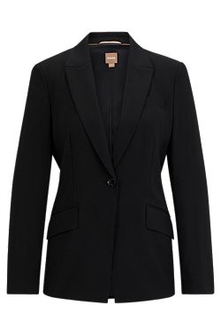 Regular-fit jacket in virgin wool