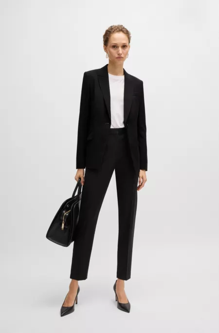 Regular-fit jacket in virgin wool