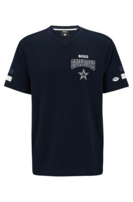 BOSS BOSS x NFL cotton-blend T-shirt with collaborative branding in Cowboys | Men's T-Shirts size M