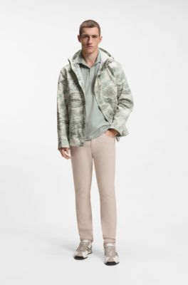 Polo slim fit de piqu&eacute; de algod&oacute;n el&aacute;stico, Plata