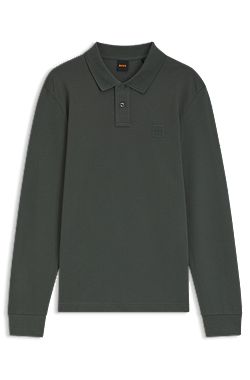 Slim-fit polo shirt in stretch-cotton piqué
