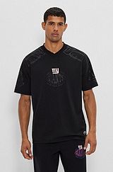 T-shirt Oversized Fit BOSS x NFL avec logo du partenariat, Giants
