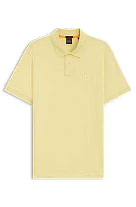 Extra-slim-fit stretch-cotton shirt with logo tape