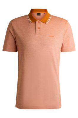 BOSS - Relaxed-fit polo shirt in Oxford-piqué cotton - Light