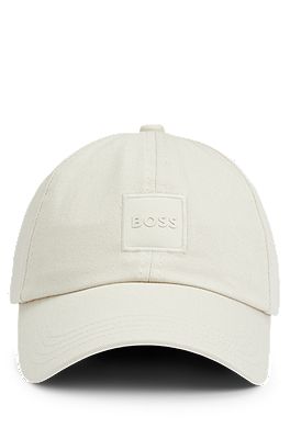BOSS - Cotton-twill cap with patch logo tonal