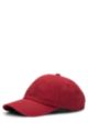 Cotton-twill cap with tonal logo patch, Light Red