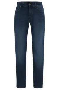 BOSS - Blaue Slim-Fit Jeans aus Performance-Stretch-Denim