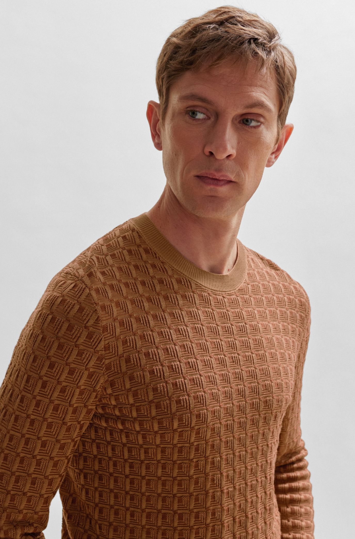 Hugo boss 2024 cable knit jumper