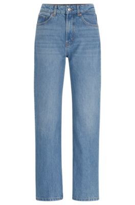 Hugo Relaxed-fit Jeans In Blue Denim