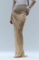Slim-fit maxi skirt with crinkled effect, Light Beige