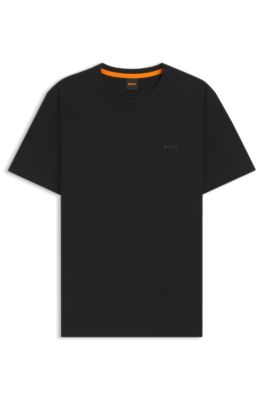 BOSS - Slub-cotton T-shirt with logo detail