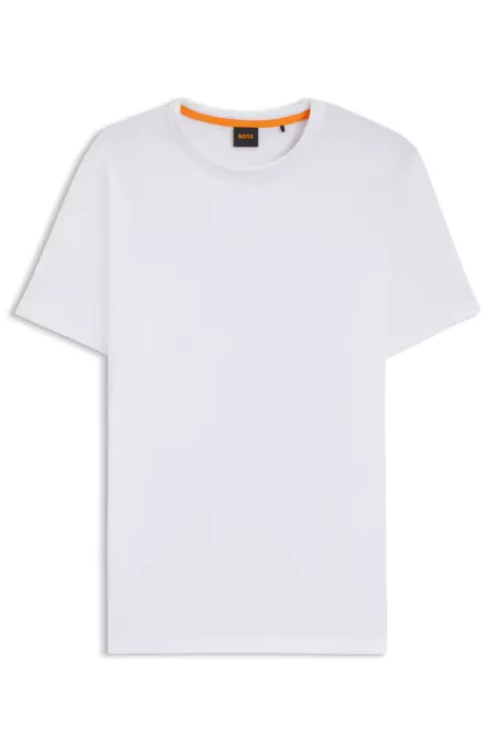 Cotton jersey T-shirt with logo detail