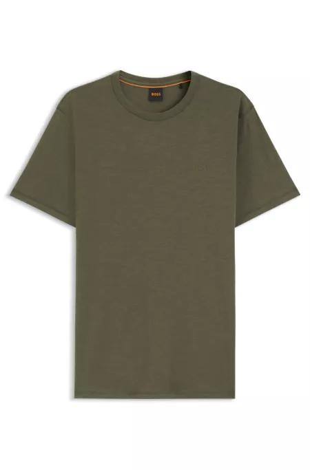 Cotton jersey T-shirt with logo detail