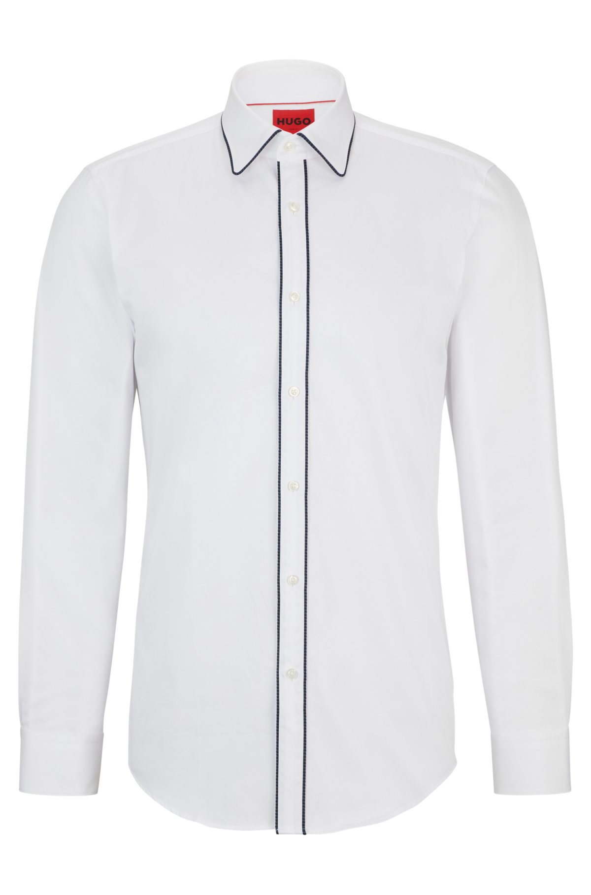 BOSS - Slim-fit shirt with stretch