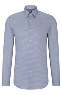 BOSS - Slim-fit shirt in printed twill