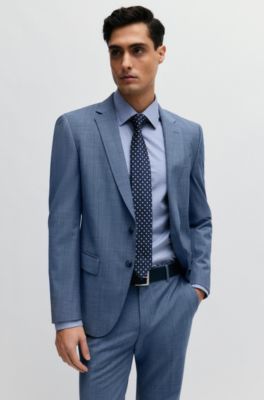 BOSS - Slim-fit shirt in printed twill