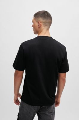 Relaxed-fit T-shirt in with seasonal artwork, Black