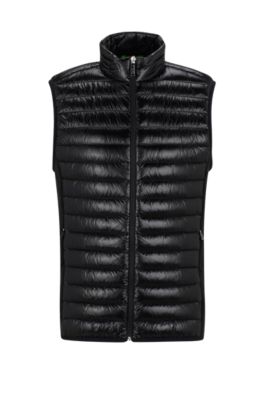 Water Repellent Black Puffer Gilet ZARA WATER-REPELLENT PUFFER