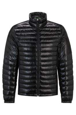 Hugo Boss Lightweight Water-repellent Jacket With Down Filling In Black