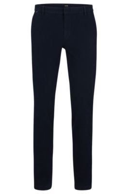 BOSS - Slim-fit regular-rise chinos in stretch cotton