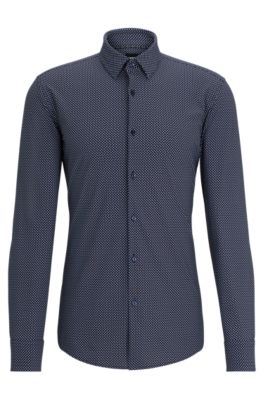 hugo boss fitted shirt