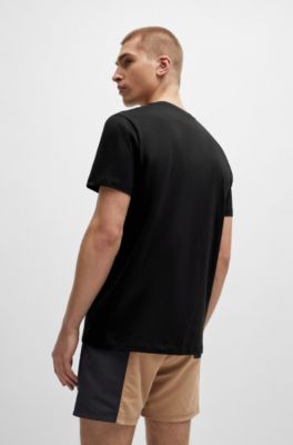 BOSS Cottonjersey underwear Tshirt with logo and stripes