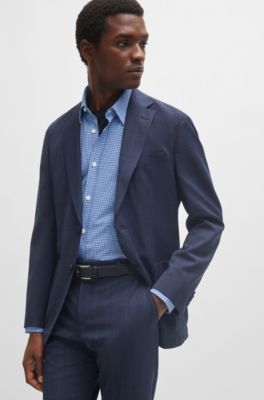 BOSS - Regular-fit shirt in printed performance-stretch fabric