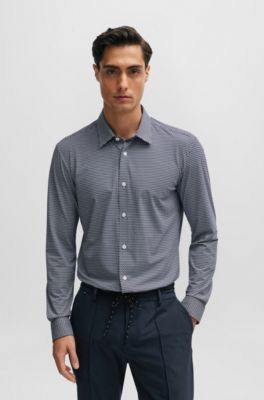 stretch material shirt