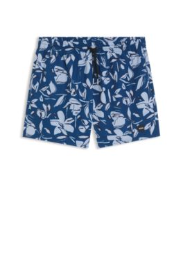 Ba&ntilde;ador con estampado integral, Azul oscuro
