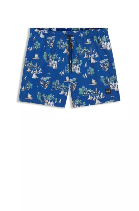 Printed swim shorts