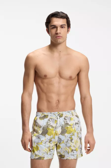 Swim trunks with allover print