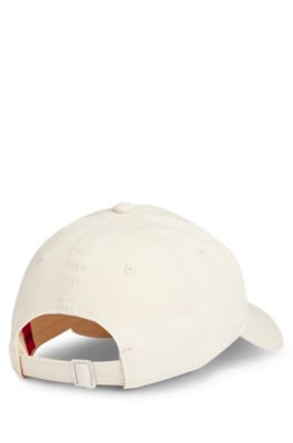 Cotton-twill cap with embroidered logo, Light Beige